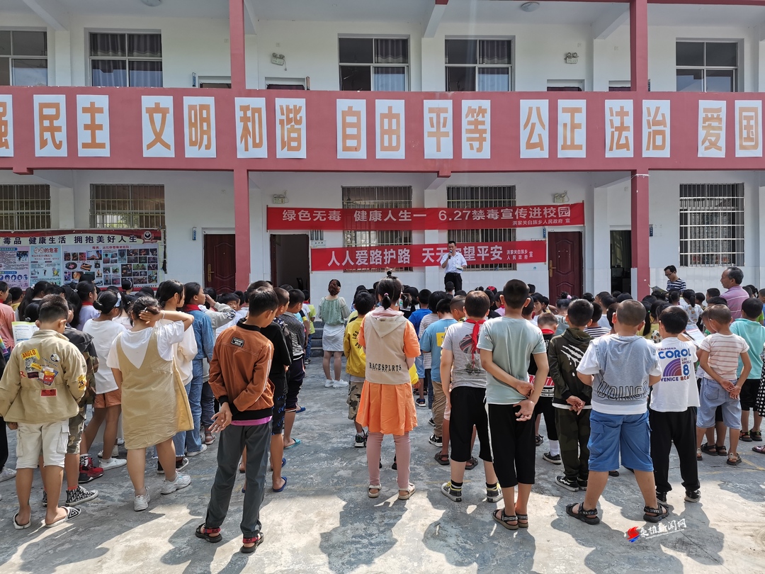 洪家关白族乡：禁毒宣传进校园