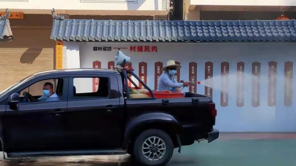 众志成城 抗击疫情丨马合口白族乡：阻击战当先锋 党旗飘扬在村寨