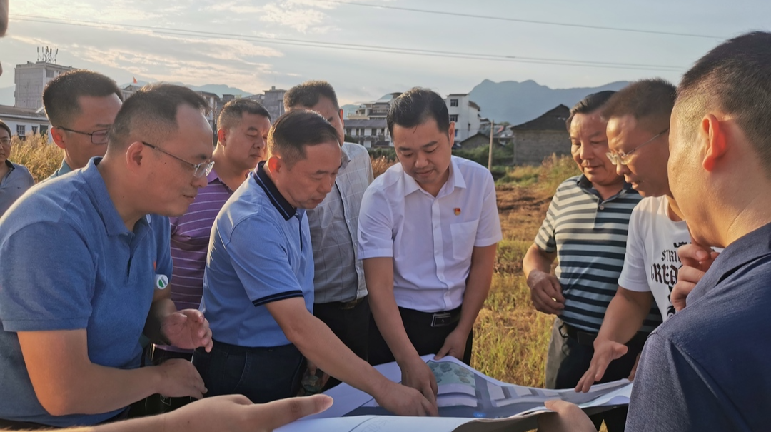 张冲就官地坪镇烈士陵园和移民文化广场建设项目现场办公