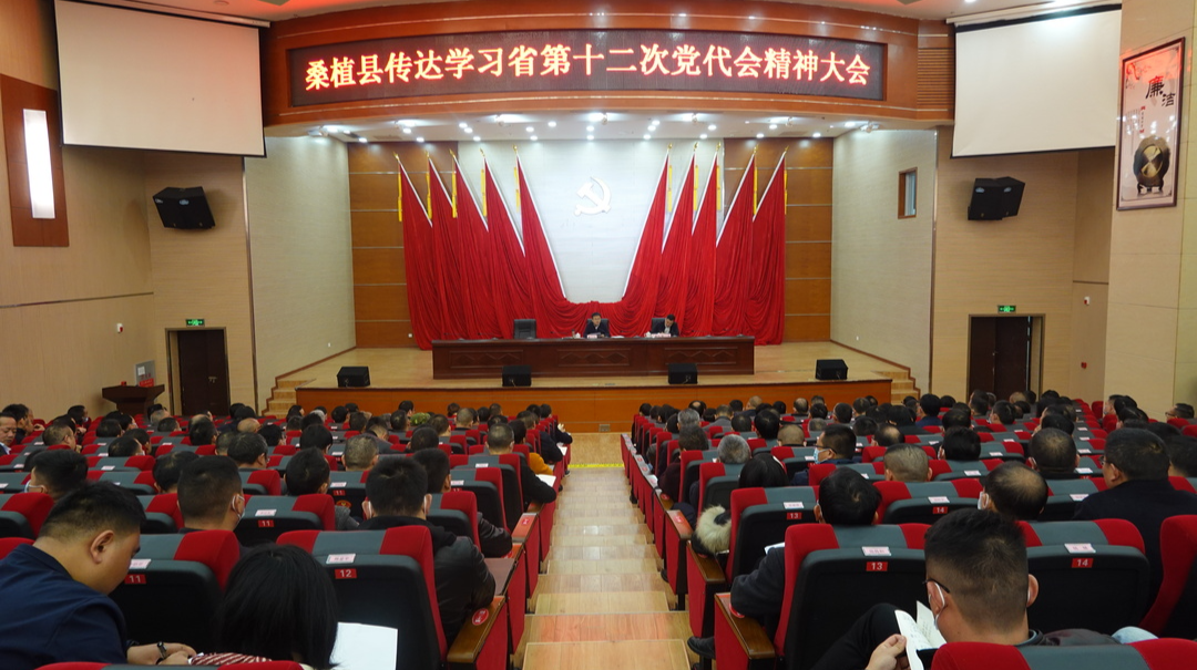 桑植县传达学习省第十二次党代会精神