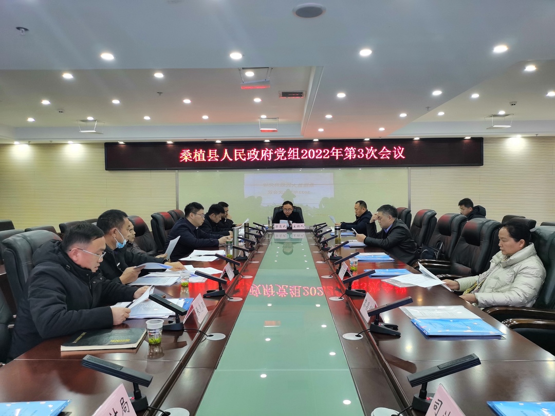 县政府党组2022年第3次会议召开