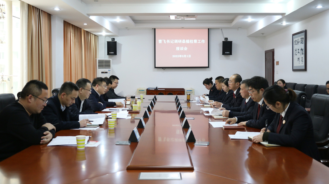 曹飞到县人民检察院调研指导工作