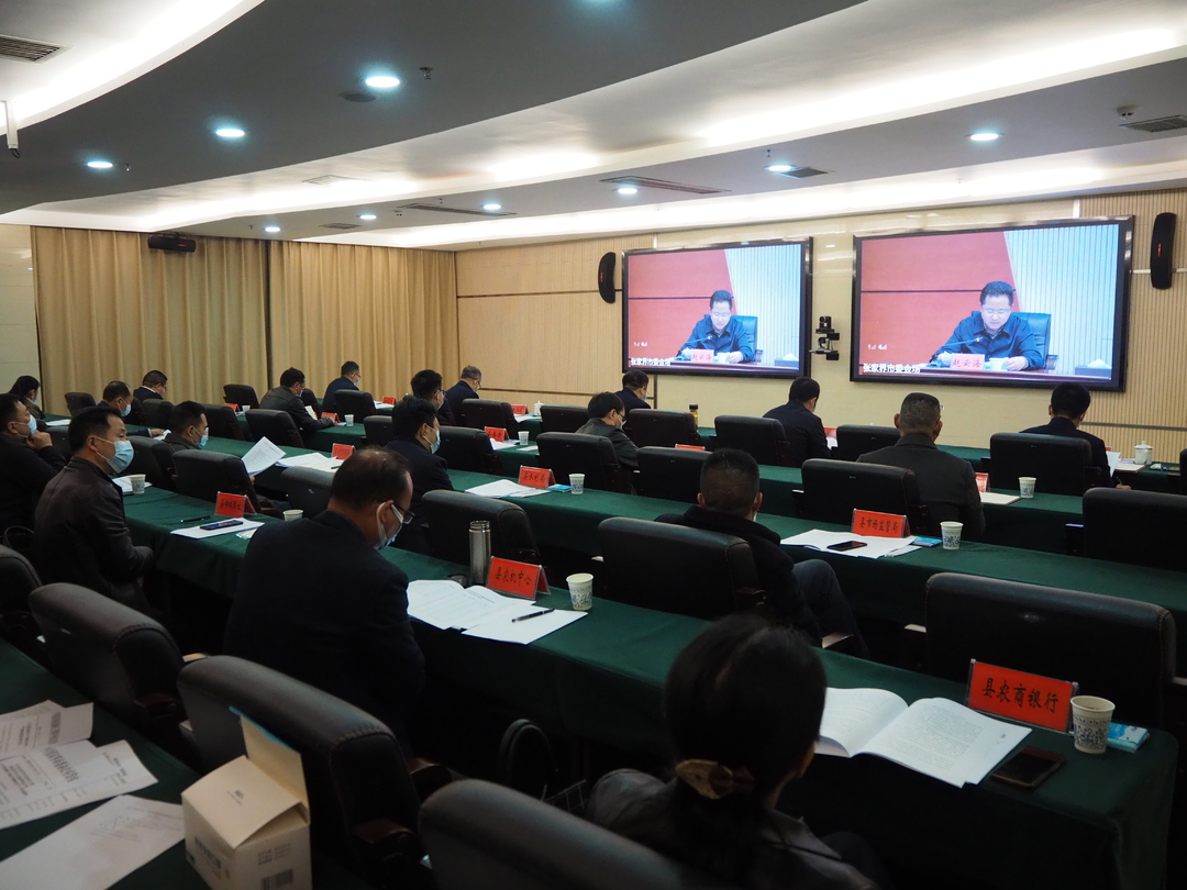 桑植县组织收听收看全市粮食生产暨治理耕地抛荒工作视频会议