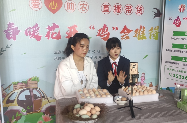 爱心助农直播带货 春暖花开“鸡”会难得