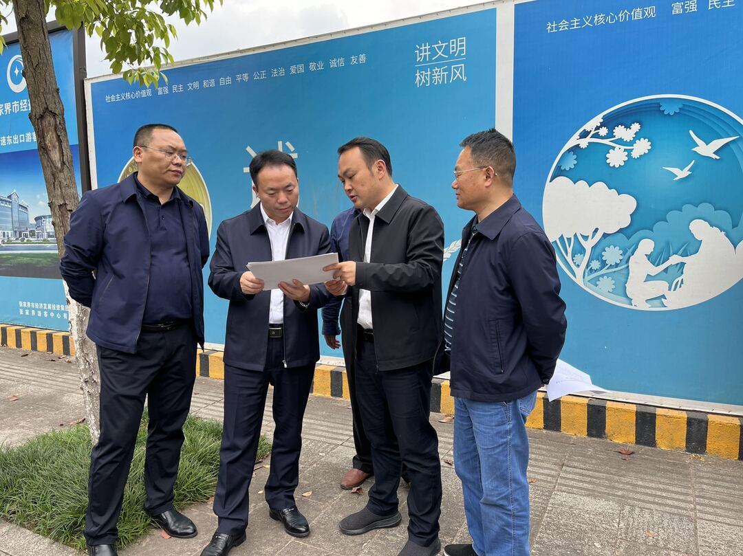 民族团结|廖国豪来桑调研洪家关景区公路沿线居民房屋民族风貌改造工作