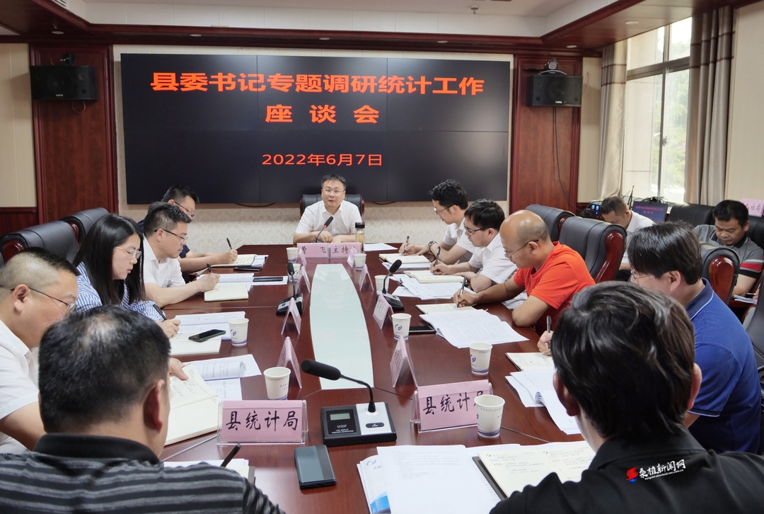 曹飞调研全县统计工作：发挥参谋服务作用，推动统计工作高质量发展