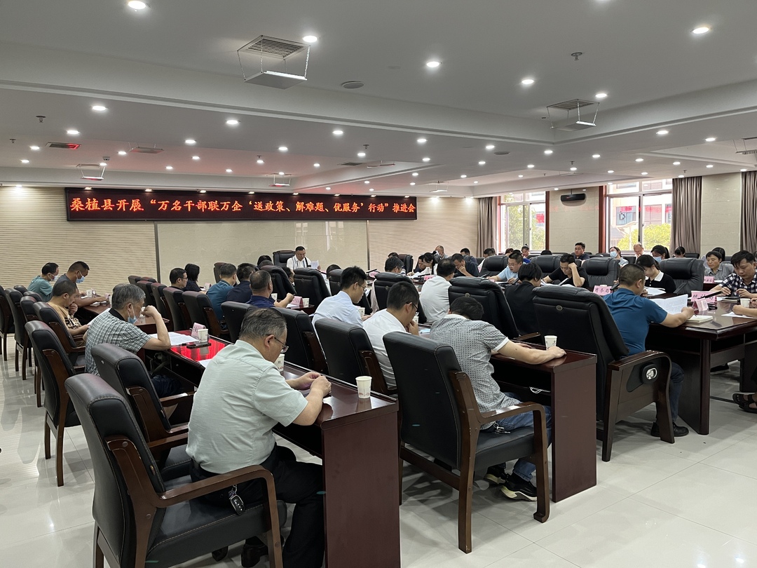 桑植县推进“万名干部联万企‘送政策、解难题、优服务'行动”工作