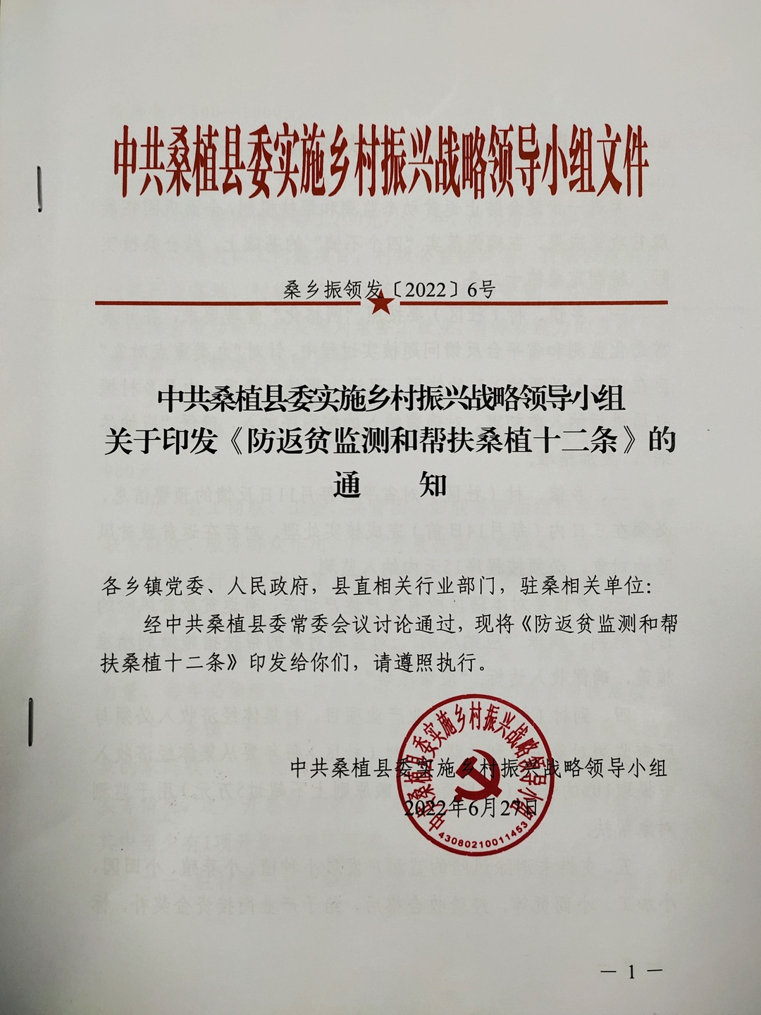 桑植：监测帮扶“桑植十二条”   彻底阻断返贫致贫风险