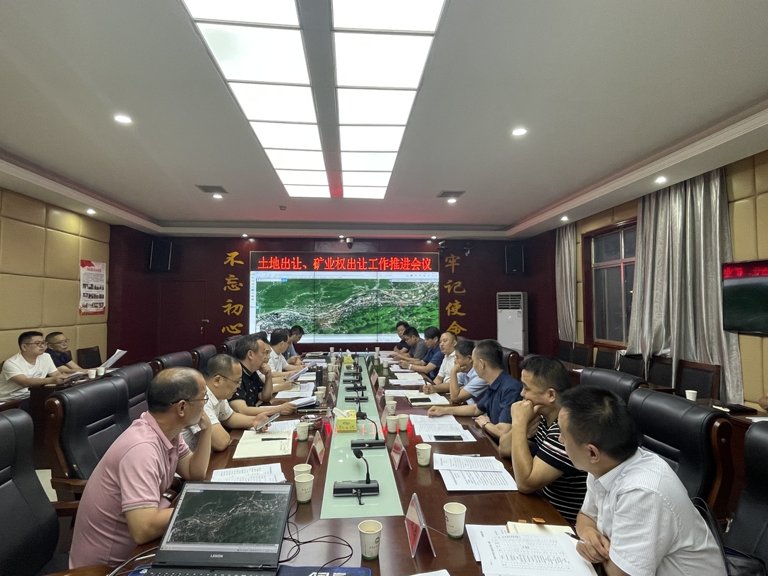 我县推进土地出让、矿业权出让工作