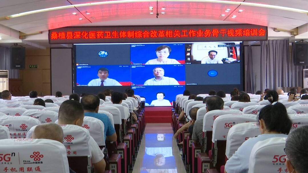 桑植县开展深化医药卫生体制综合改革相关工作业务骨干视频培训