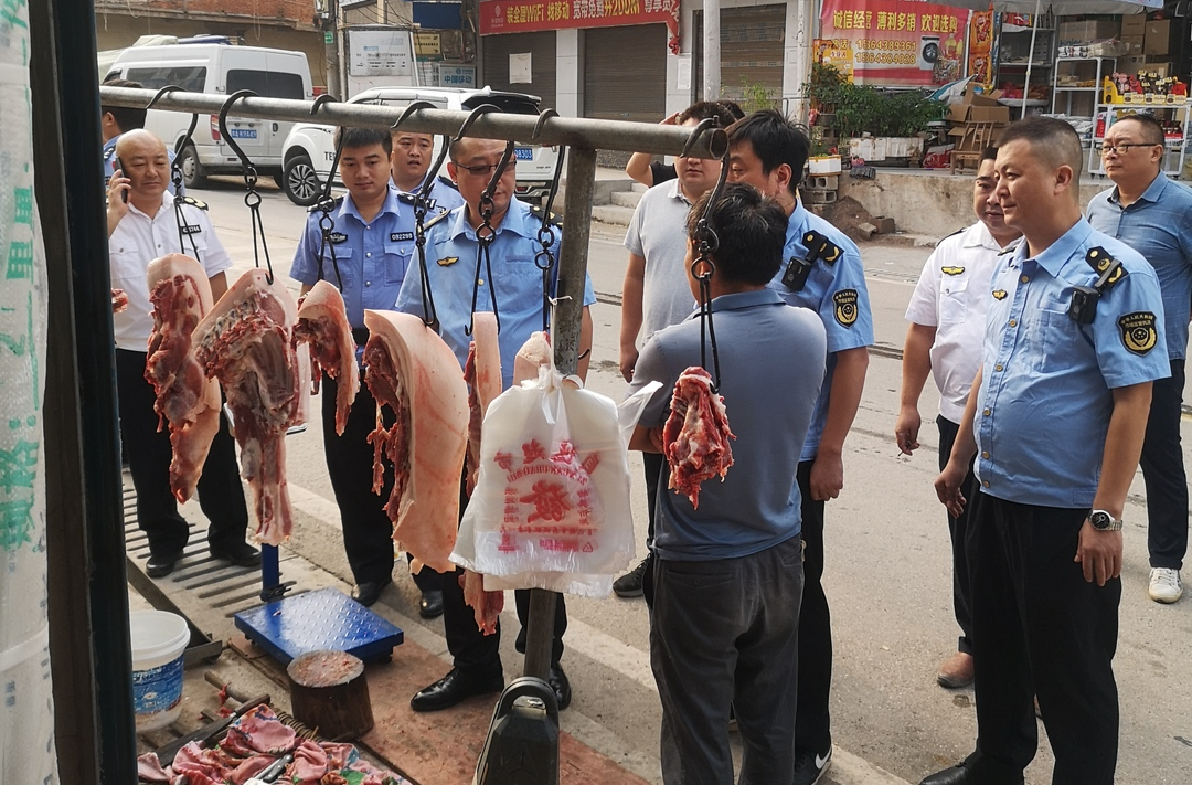 桑植县严厉打击私屠滥宰违法行为