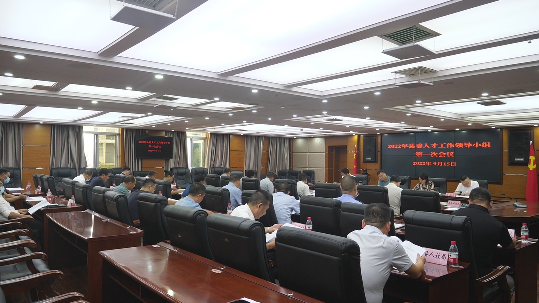 曹飞主持召开2022年县委人才工作领导小组第一次会议