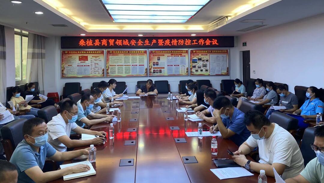 桑植县商务局召开商贸领域安全生产暨疫情防控工作推进会