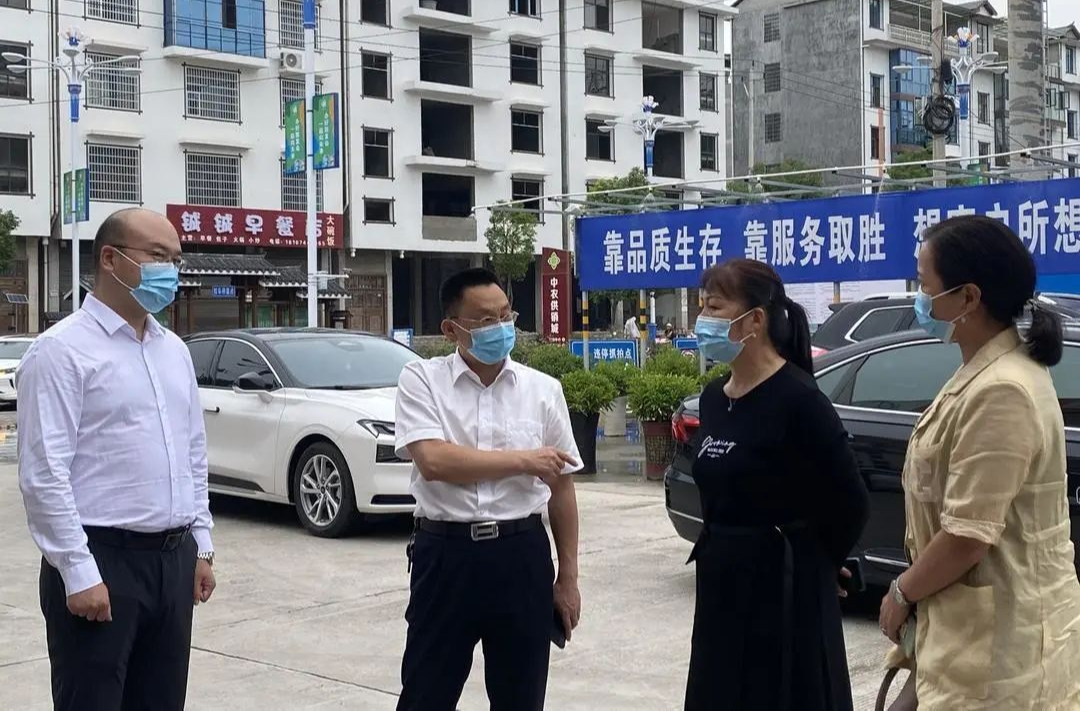 市商务局来桑调研检查安全生产工作