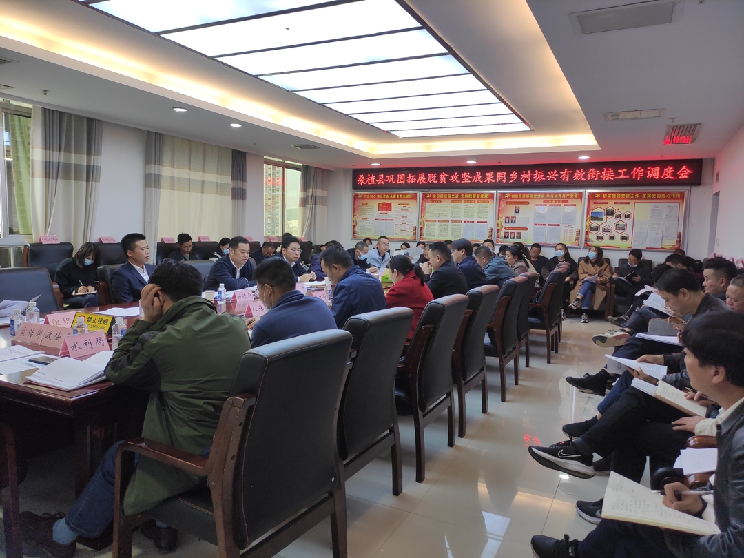 我县巩固拓展脱贫攻坚成果同乡村振兴有效衔接工作调度会召开