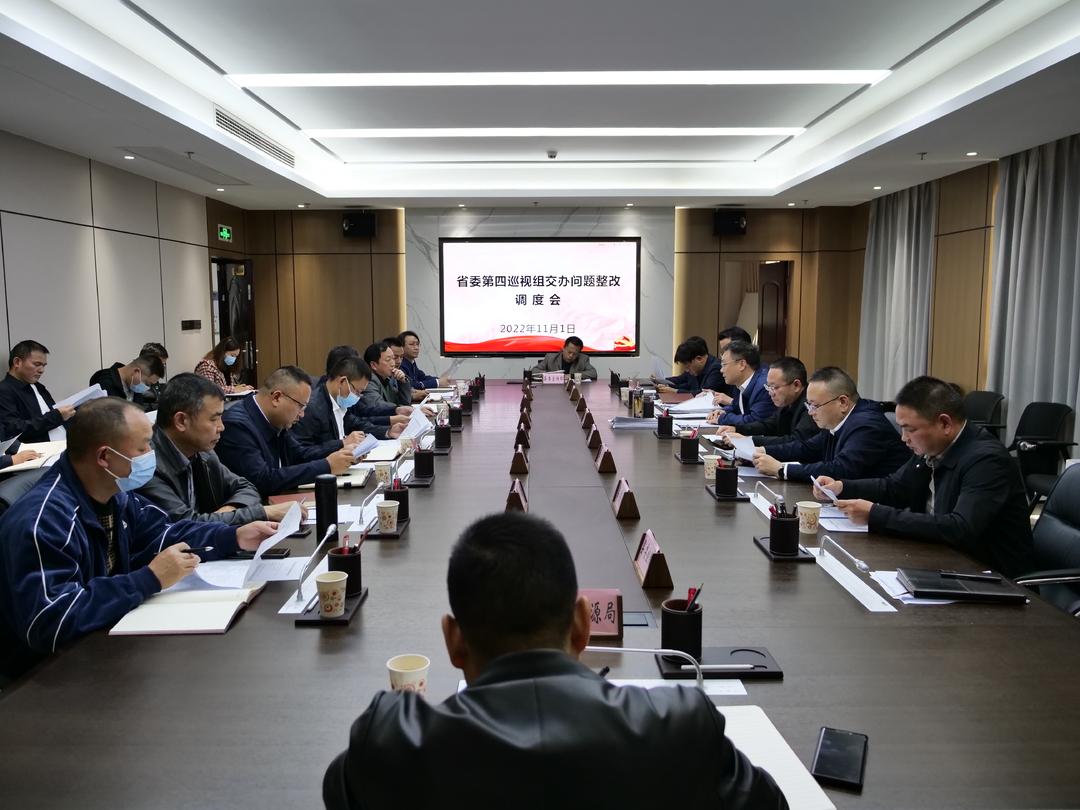 曹飞调度省委第四巡视组交办问题整改情况