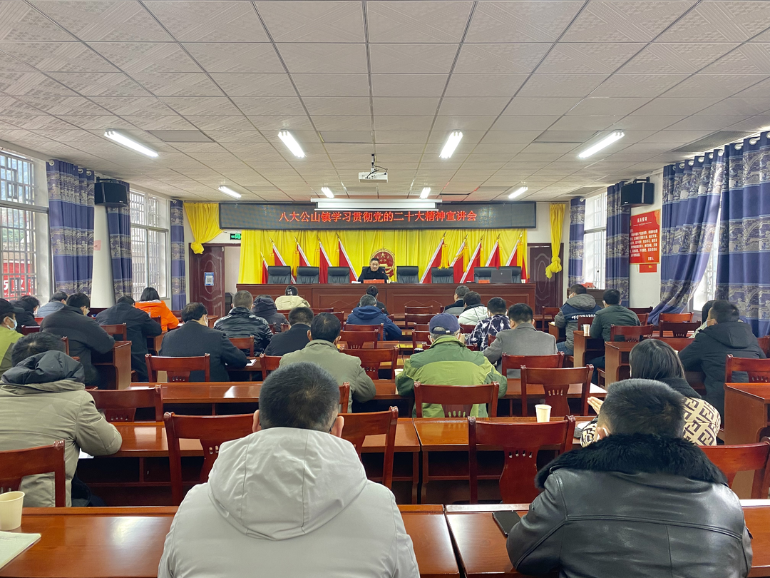 学习贯彻二十大 | 八大公山镇集中学习党的二十大精神