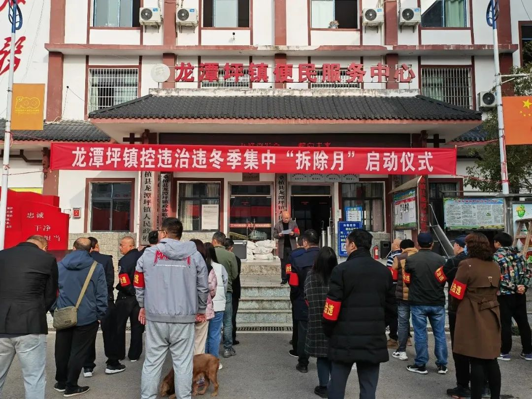 龙潭坪镇“用力”“用情”打响控违治违“冬季攻势”