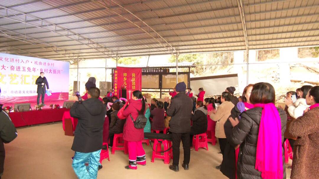 “高歌二十大·奋进玉兔年·乡村大振兴”新春文艺汇演走进林家堡村