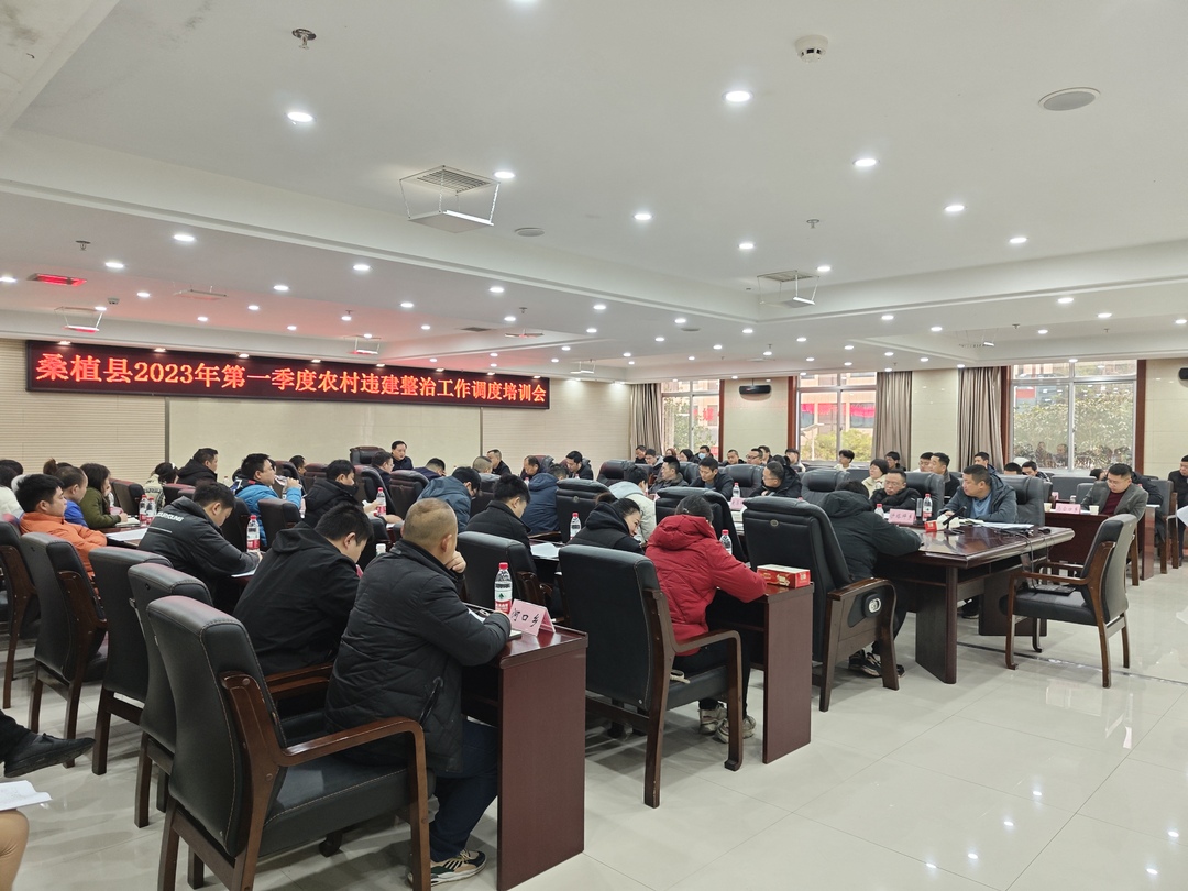 我县召开2023年第一季度农村违建整治工作调度培训会