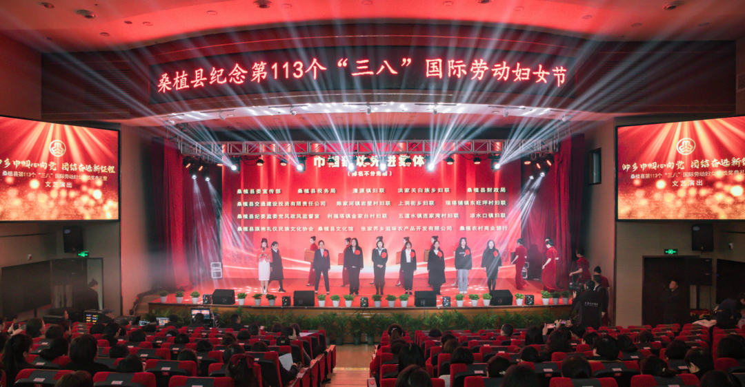 桑植县纪念“三八”国际劳动妇女节第113个周年大会举行