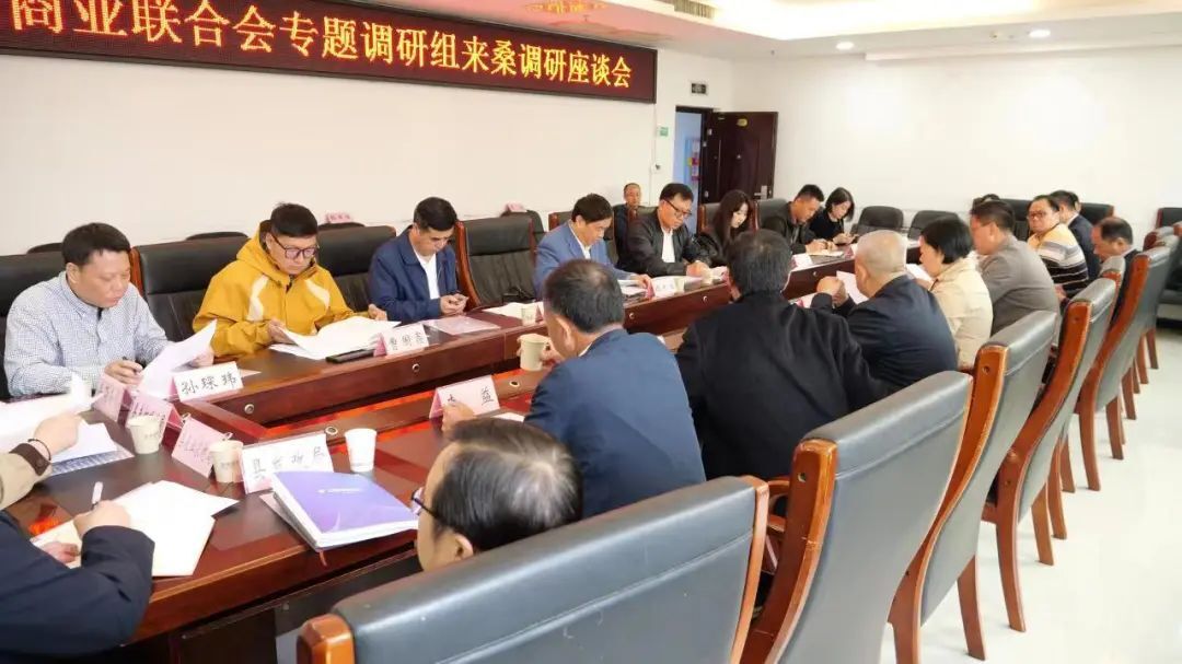 中国商业联合会来桑调研