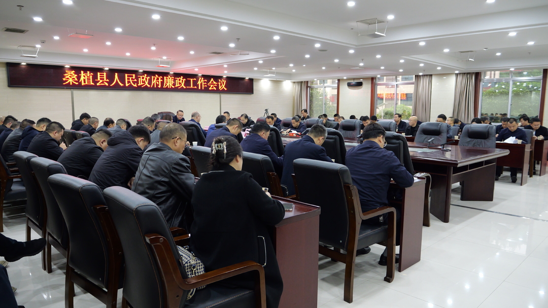 梁高武主持召开桑植县政府廉政工作会