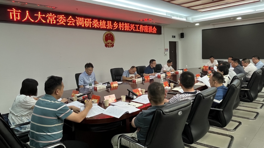 市人大常委会调研桑植县乡村振兴工作