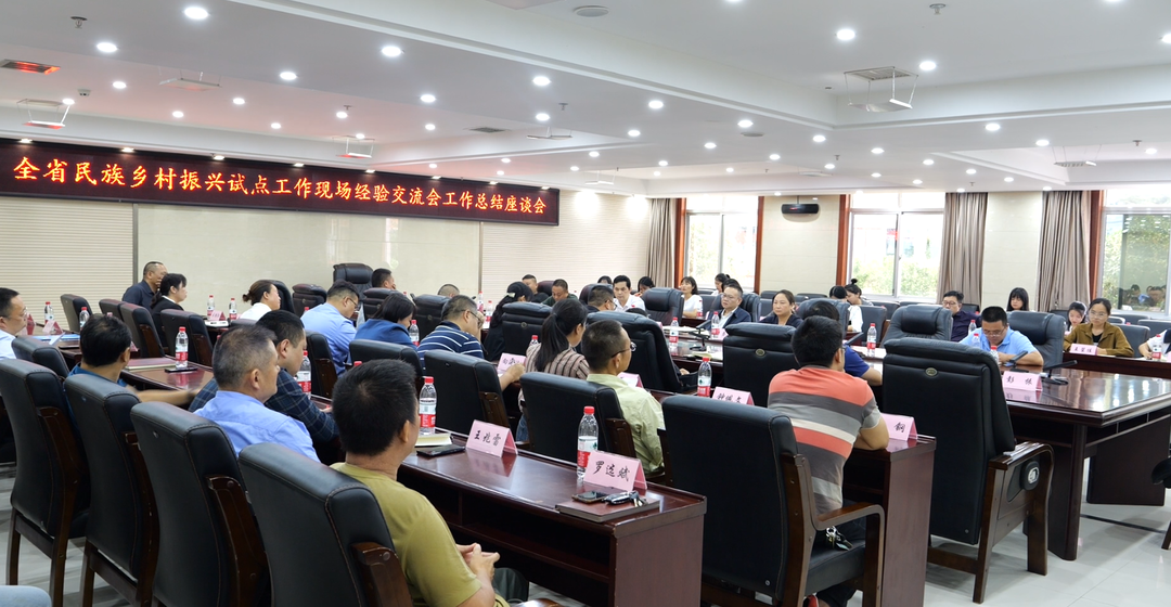 全省民族乡村振兴试点工作现场经验交流会工作总结座谈会召开