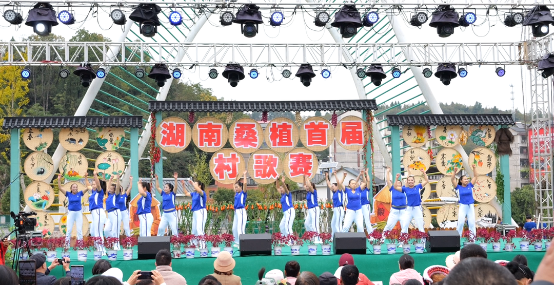 桑植首届村歌赛舞蹈类圆满结束  上洞街乡《土家茅古斯》夺得第一名