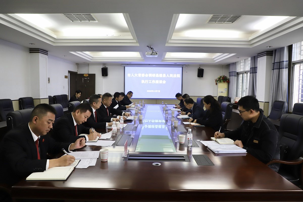 张家界市人大常委会来桑专题调研法院执行工作