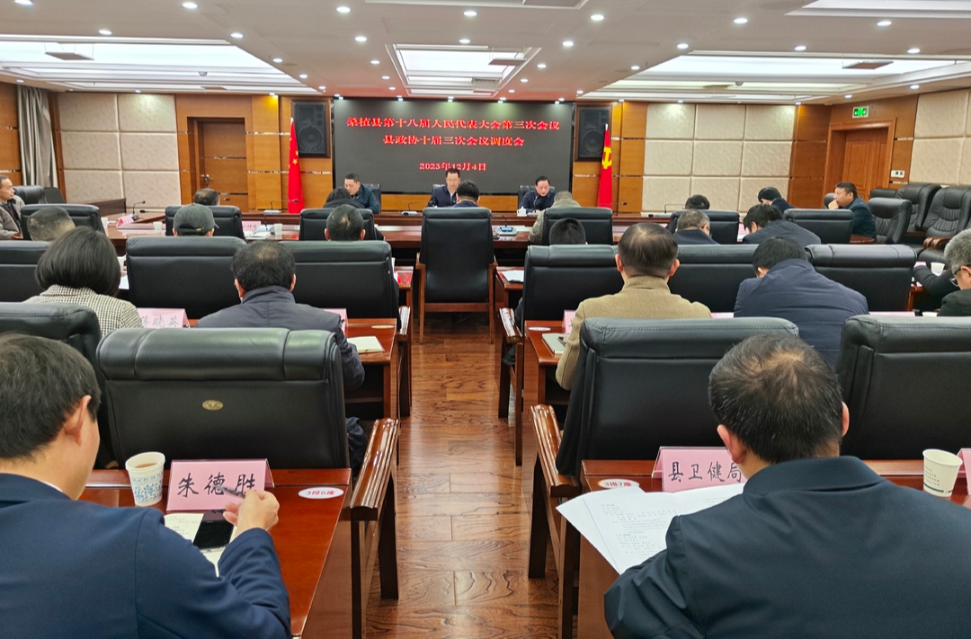 桑植县第十八届人民代表大会第三次会议、县政协十届三次会议调度会召开