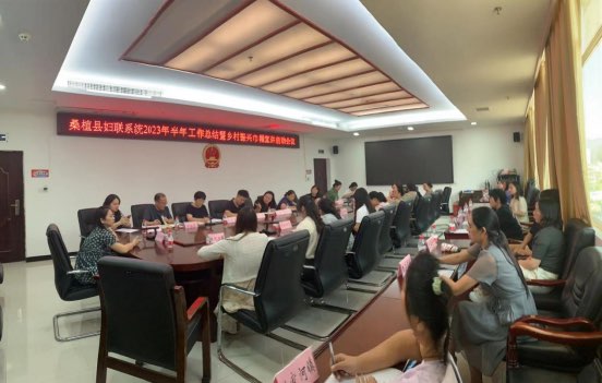 县妇联召开2023半年工作总结暨乡村振兴巾帼宣讲启动会议