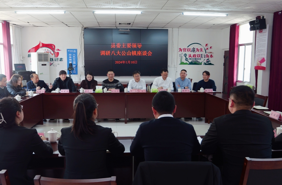 曹飞到八大公山镇调研