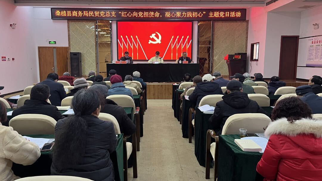 县商务局民贸党总支：红心向党担使命  凝心聚力践初心