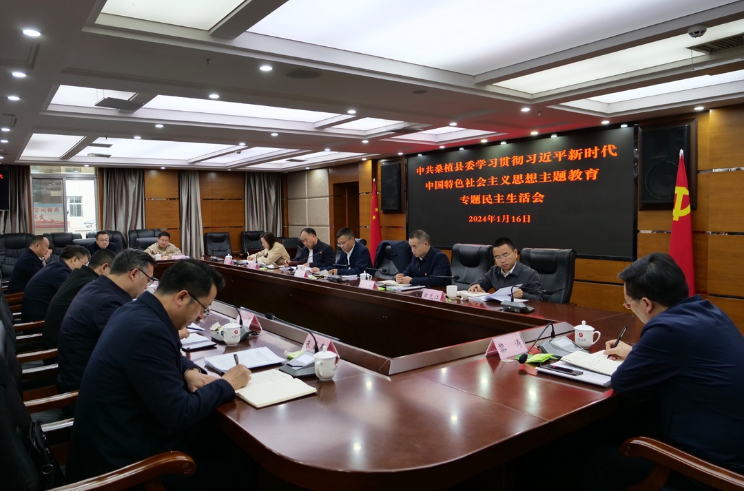 中共桑植县委常委班子主题教育专题民主生活会召开