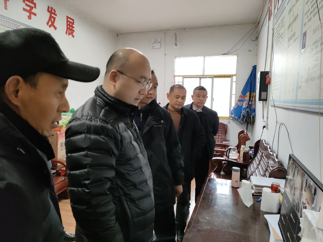 汪业锋到凉水口镇督导防范低温雨雪冰冻灾害工作