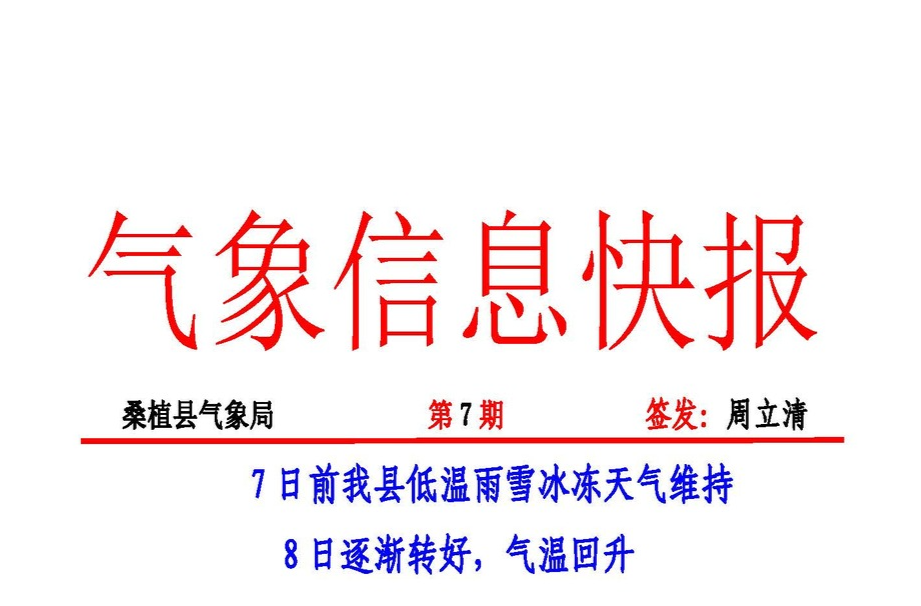 气象信息快报第7期