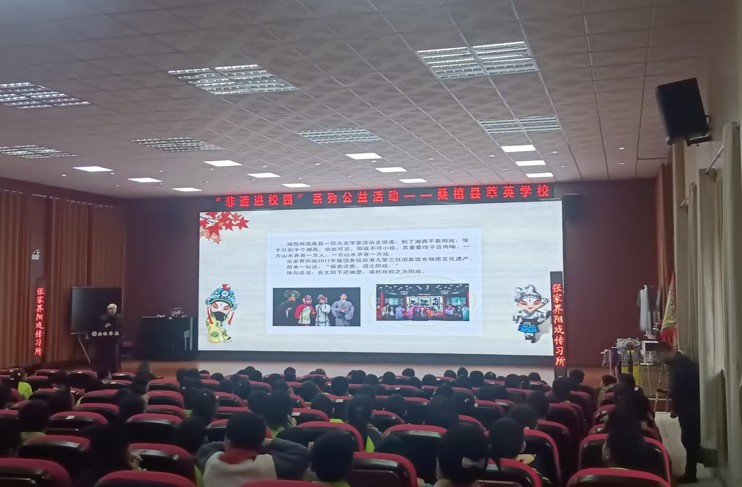 “非遗进校园”公益活动走进桑植县萃英学校