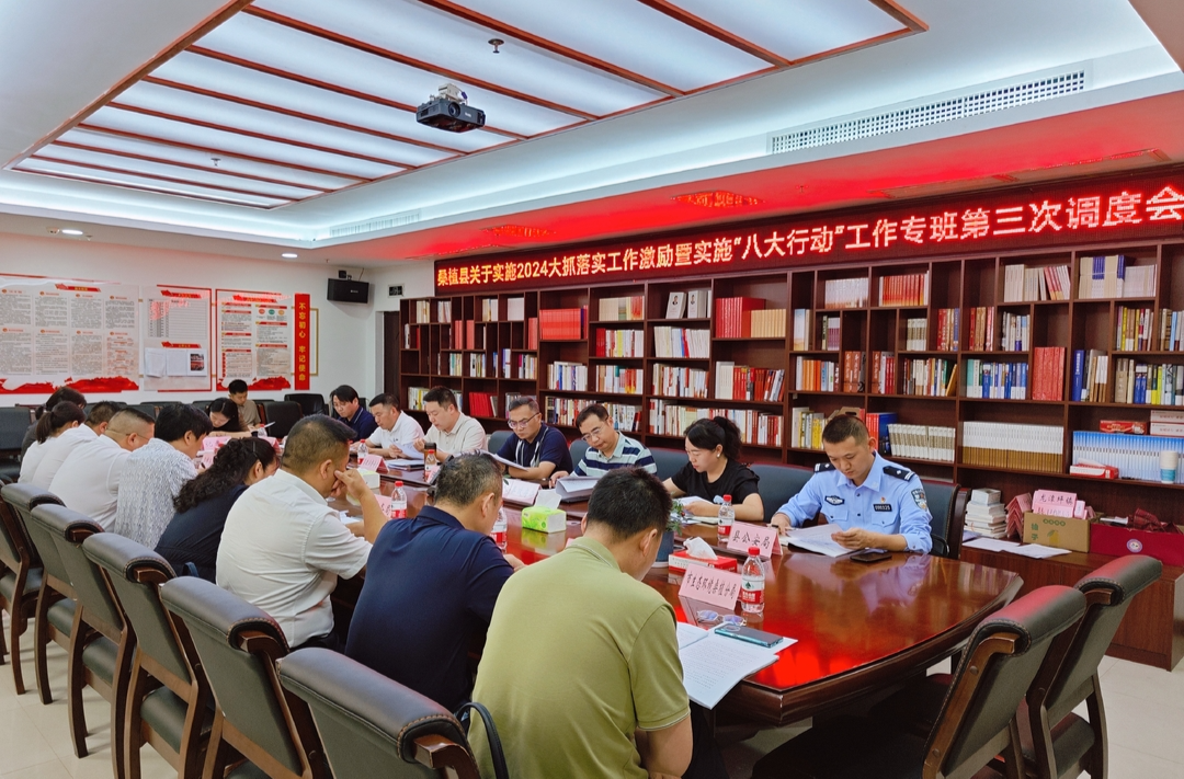 全力推进“八大行动”丨桑植县调度“大抓落实”和“八大行动” 工作