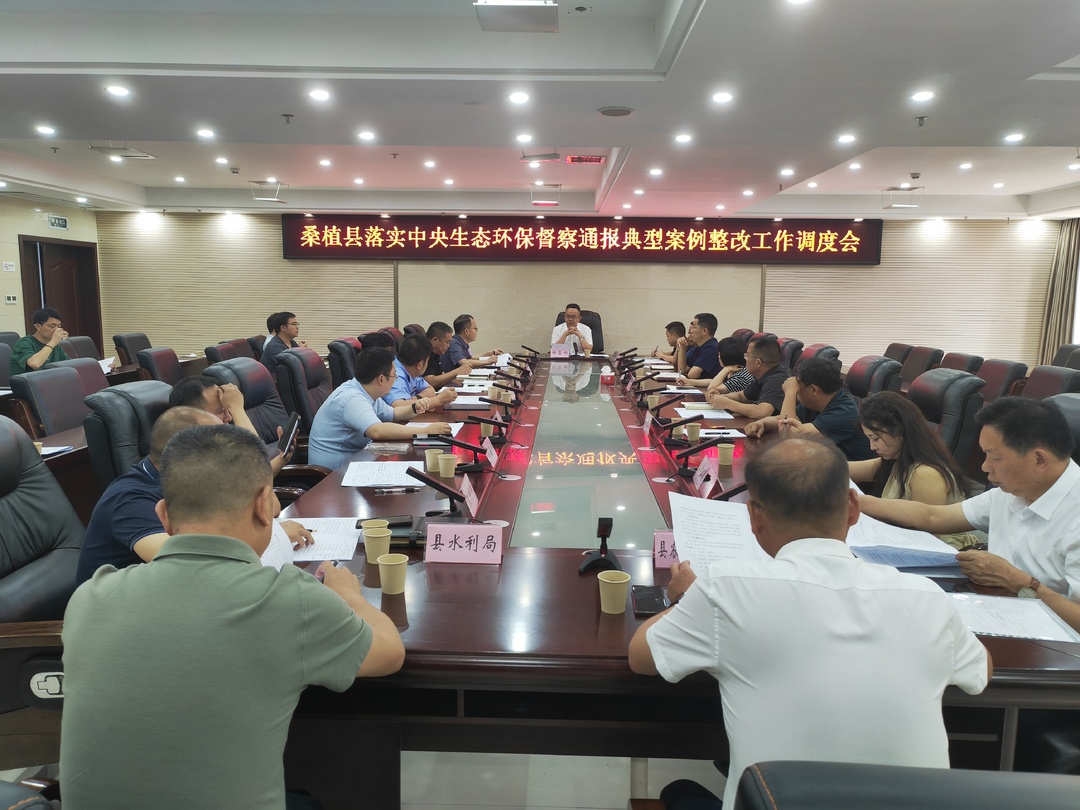 中央生态环保督察 | 杨昌顺调度落实中央生态环境保护督察通报典型案例整改工作