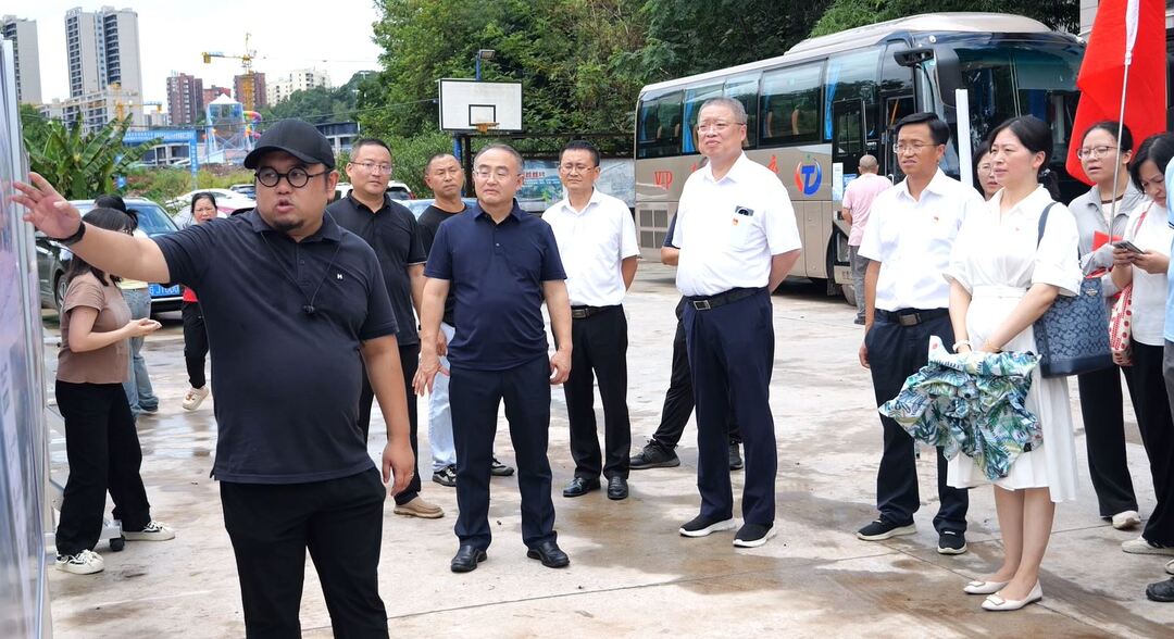 省建科院来桑考察“党建促生产”桑植城市更新项目