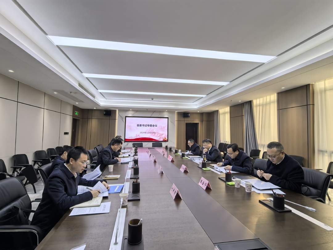 曹飞主持召开书记专题会议