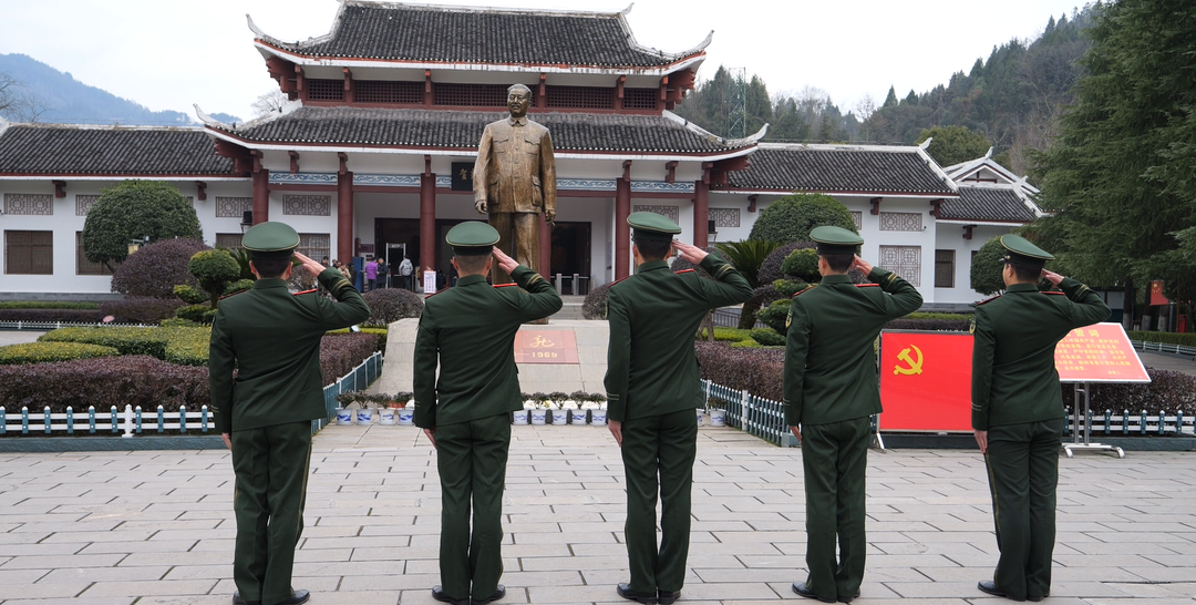 贺龙纪念馆创新服务举措 武警战士助力革命文化传承