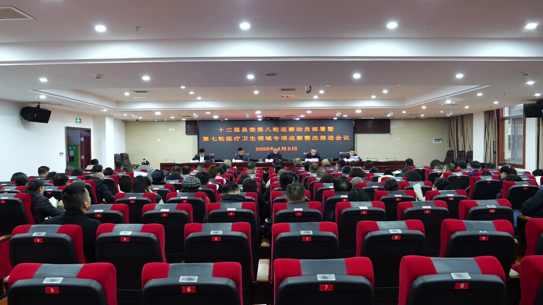 十三届县委第八轮巡察动员部署暨第七轮医疗卫生领域专项巡察整改推进会召开