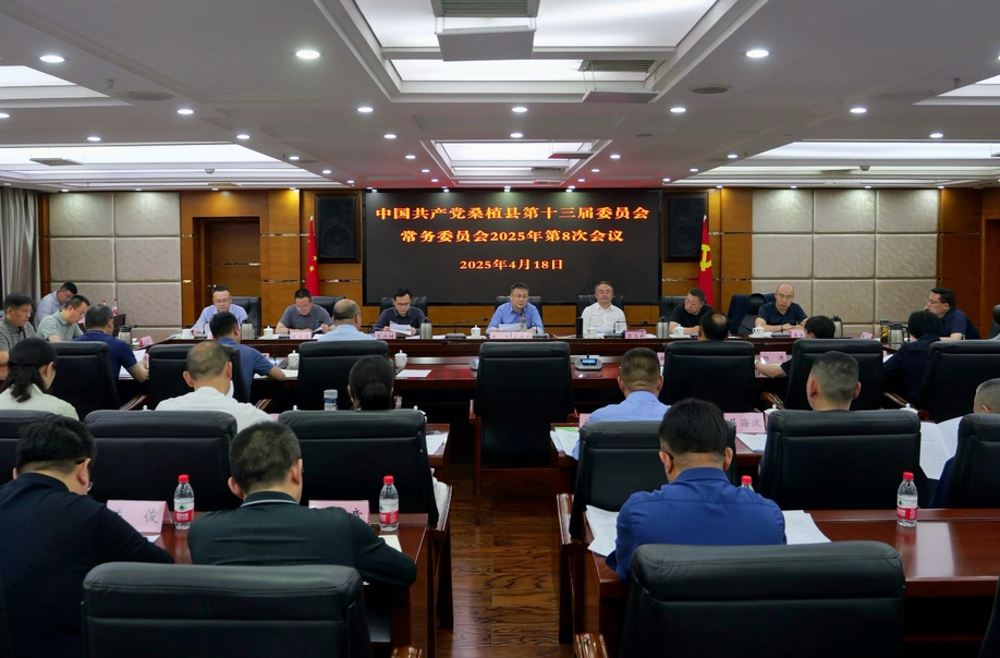 曹飞主持召开县委常委会2025年第8次会议