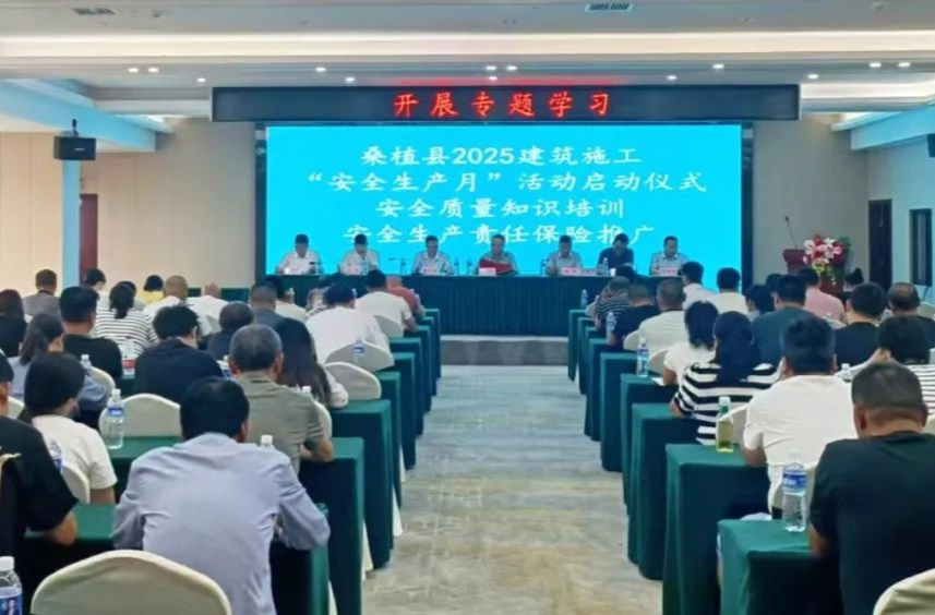 桑植县启动2025年建筑施工“安全生产月”活动