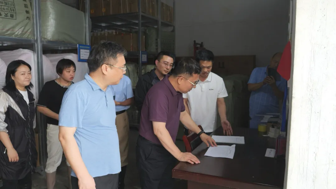 国家防办工作组来桑指导防汛工作