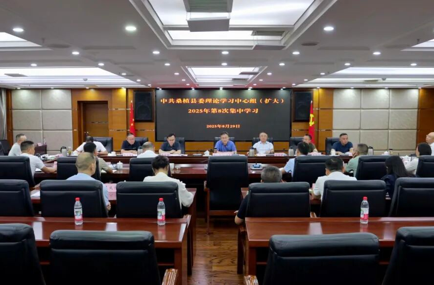 縣委理論學(xué)習(xí)中心組（擴(kuò)大）2025年第8次集中學(xué)習(xí)舉行
