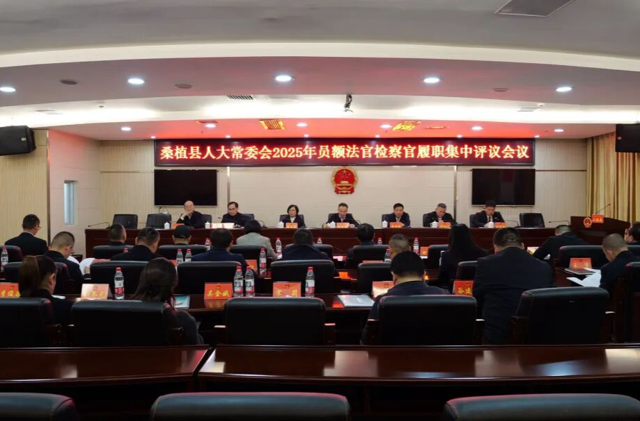 桑植县人大常委会2025年员额法官检察官履职集中评议会召开